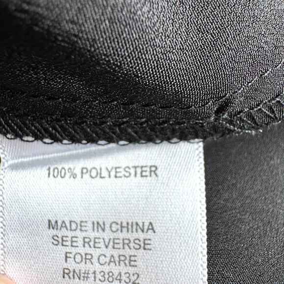 ModCloth Womens Blouse Top Size L Ruffle Pleat Lace Neutral Feminine Black - Picture 4 of 6